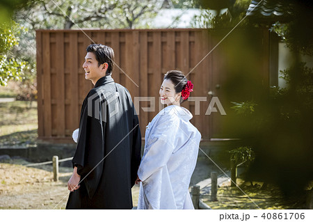 和装結婚式 新郎新婦 和装結婚式 新郎新婦 40861706