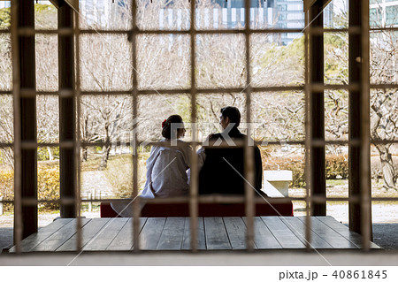 和装結婚式 新郎新婦 和装結婚式 新郎新婦 40861845