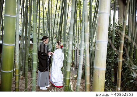 和装結婚式　新郎新婦 40862253
