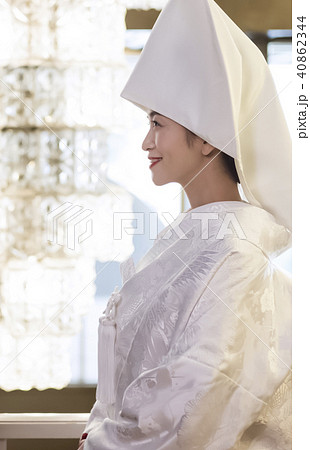 和装結婚式 花嫁の写真素材