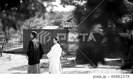 和装結婚式　新郎新婦 40862376