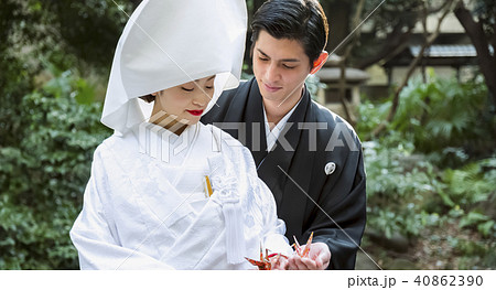 和装結婚式 新郎新婦 和装結婚式 新郎新婦 40862390