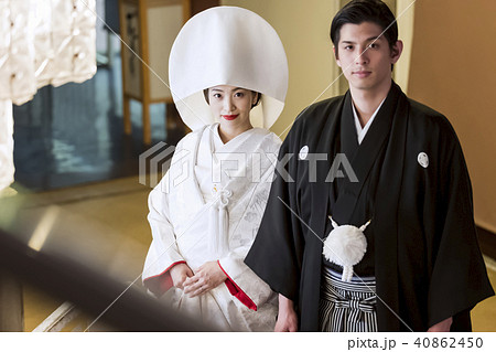 和装結婚式　新郎新婦 40862450