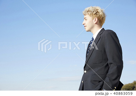 外国人　男子高生　ポートレート 40863059