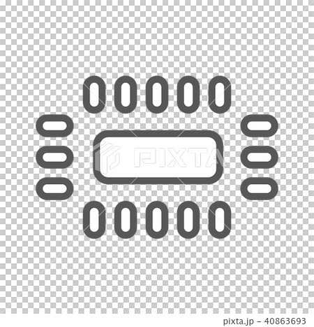 アイコン シリーズ（スリム・グレー） 40863693