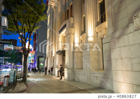 名古屋市伏見　都市風景　旧貨幣資料館前　歩道 40863827