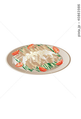 今日のご飯バンバンジー 40863986