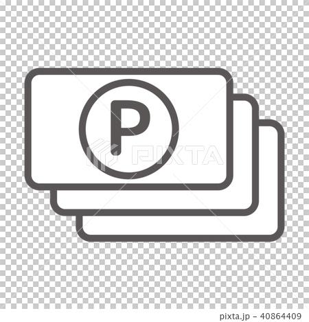 アイコンシリーズ（スリム・グレー） 40864409