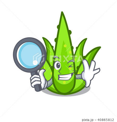 Detective aloevera character cartoon style 40865812