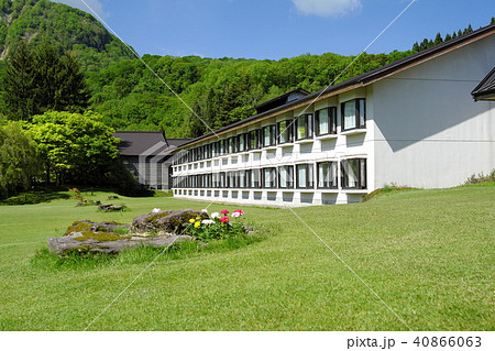 初夏の十和田湖　西湖のリゾート 40866063