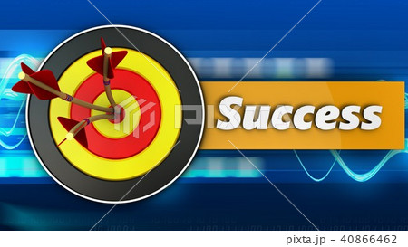 3d round target with success 3d round target with success 40866462
