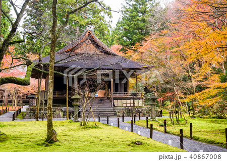 京都 大原三千院 往生極楽院の写真素材