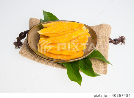 Dried Mango or Dried Mango slices on a background. 40867484