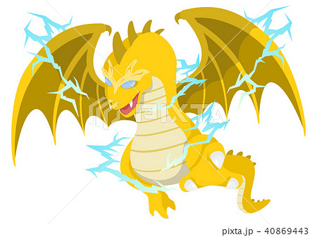 Rpg Series Lightning Dragon Stock Illustration