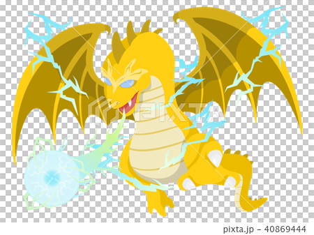 Rpgシリーズ 雷撃を放つドラゴンのイラスト素材 Rpgシリーズ 雷撃を放つドラゴンのイラスト素材