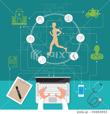 Vector illustration modern creative health  40869893