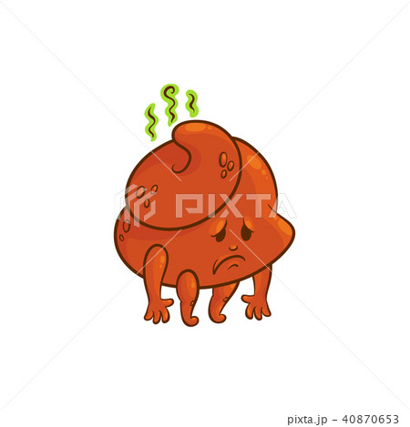 Vector flat poop upset 40870653