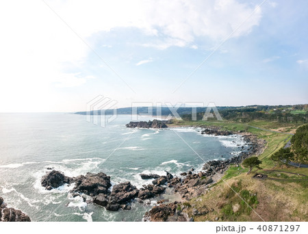 空撮 八戸市 種差海岸・中須賀 空撮 八戸市 種差海岸・中須賀 40871297