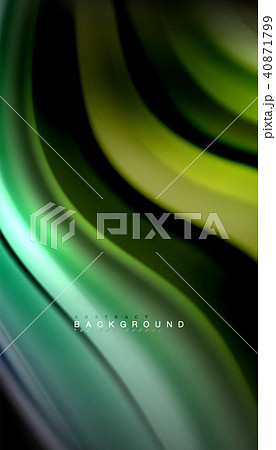 Fluid mixing colors, vector wave abstract background Fluid mixing colors, vector wave abstract background 40871799