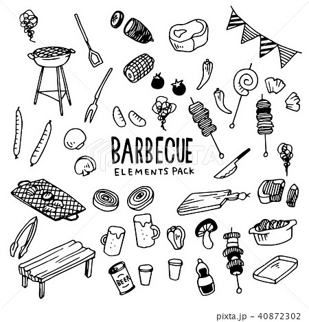 Barbecue Illustration Packのイラスト素材 40872302 Pixta