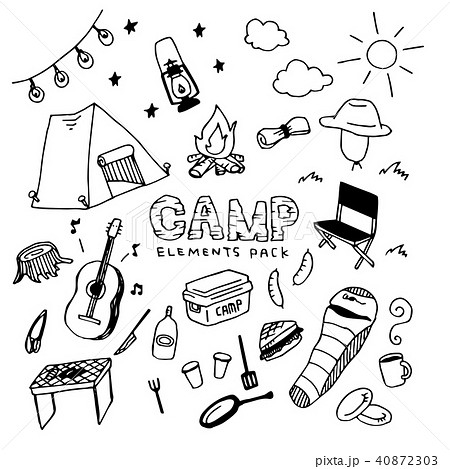 Camp Illustration Packのイラスト素材 40872303 Pixta