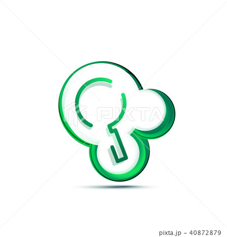 Search magnifyier web button, magnify icon. Modern magnifying glass sign, web site design or mobile 40872879