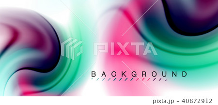 Swirl fluid flowing colors motion effect, holographic abstract background 40872912