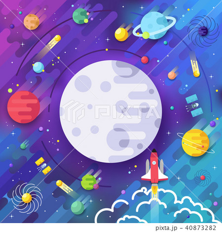 Set of huge universe infographic illustration.  40873282