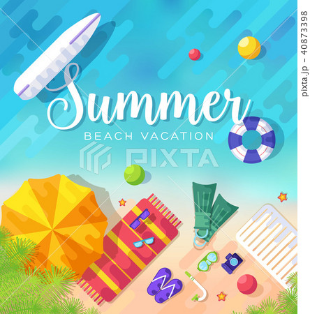summer vecetion time background vector illustratio summer vecetion time background vector illustratio 40873398