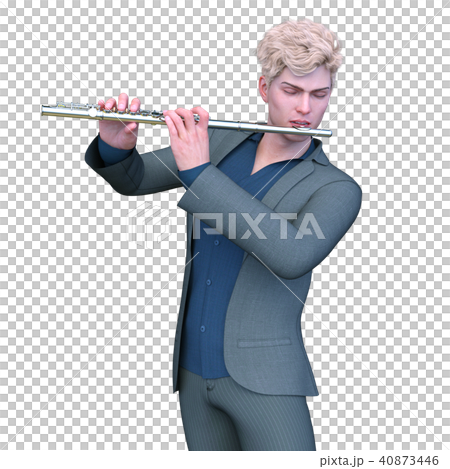 Flute player 40873446