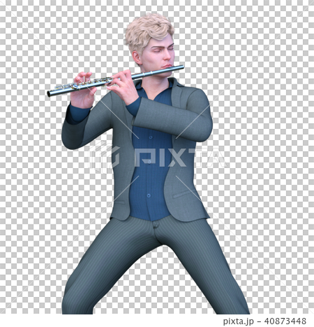 Flute player 40873448