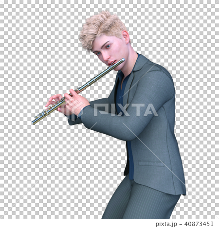 Flute player 40873451