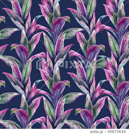 Tropical leaves vector pattern 40873630