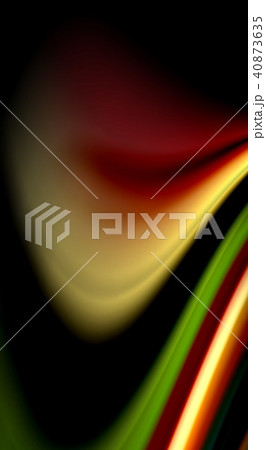 Fluid rainbow colors on black background, vector wave lines and swirls 40873635