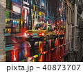 カラフル　自動車　壁画　香港 40873707
