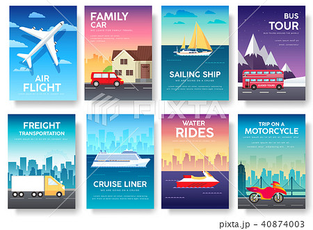 Variations transport of travel vacation tour guide 40874003