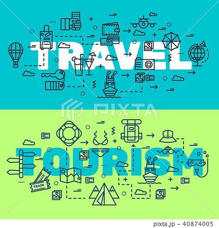 Travel infographic icons items design. Vacation  Travel infographic icons items design. Vacation  40874005