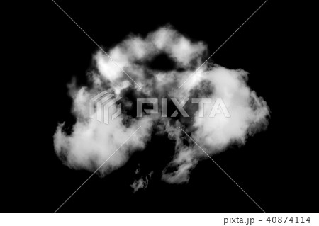 Cloud isolated on black background 40874114