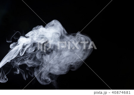 Abstract  powder or smoke isolated on black 40874681
