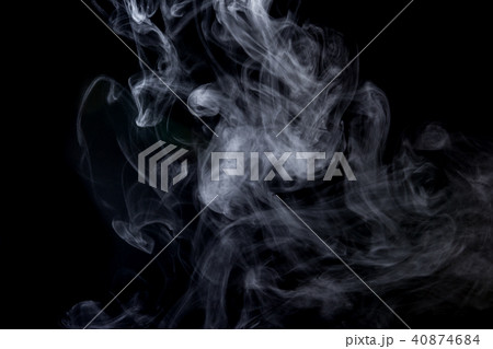 Abstract  powder or smoke isolated on black 40874684