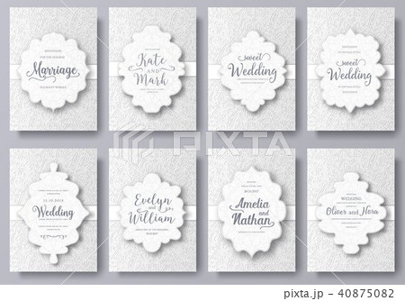 Set of wedding ornament concept. Art traditional 40875082