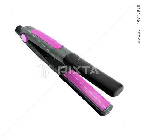 Hair straighteners isolated on white 40875928