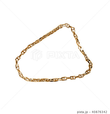Golden chain isolated on white background 40876342
