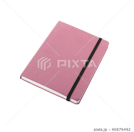 pink color cover note book isolated pink color cover note book isolated 40876492