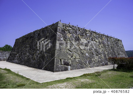 新緑の津山城天守跡 40876582