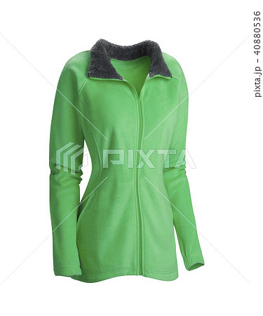 Green winter jacket isolated on white background 40880536