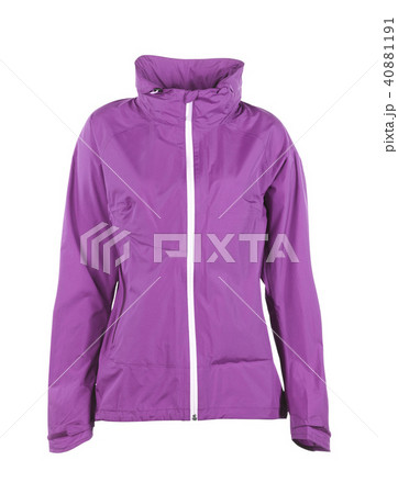 Purple winter jacket, isolated on white Purple winter jacket, isolated on white 40881191