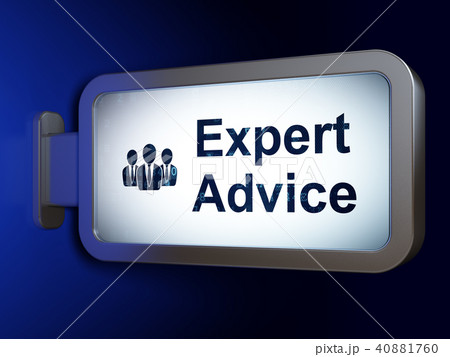 Law concept: Expert Advice and Business People on billboard background 40881760