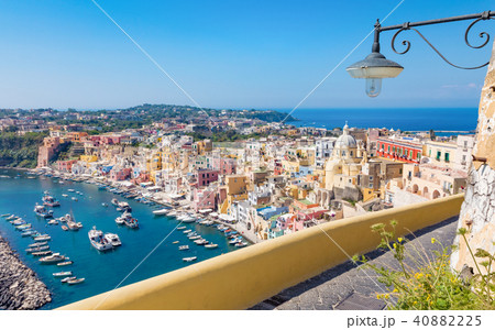 Sunny summer day in amazing Procida, Italy 40882225