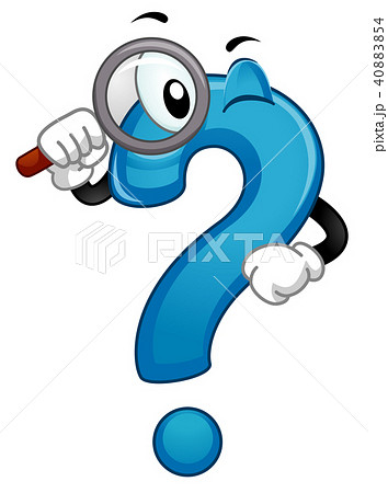 Mascot Question Mark Search Answer Illustrationのイラスト素材 4054